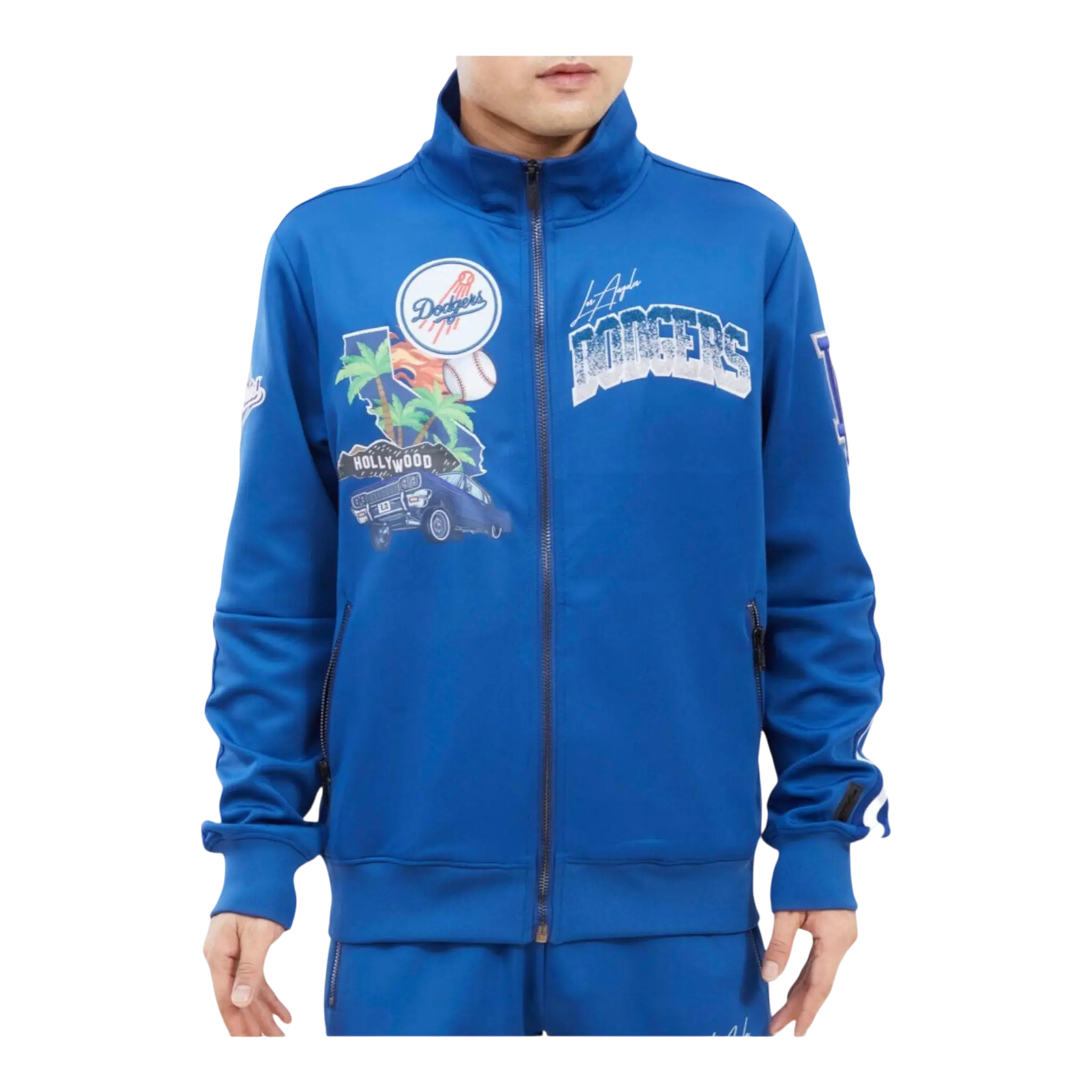 Pro Standard Los Angeles Dodgers Home Town Men's Track Jacket — Dodger Blue
