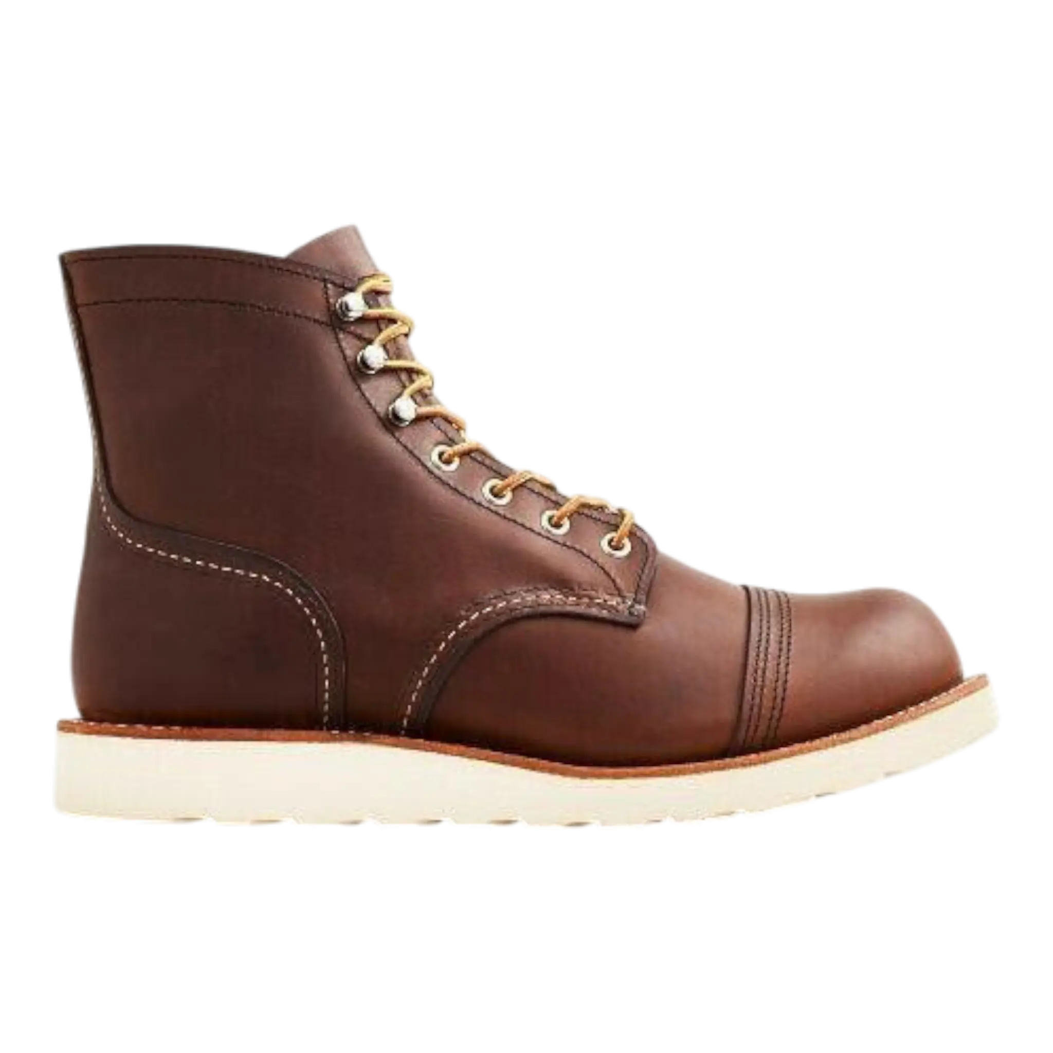 Red Wing Iron Ranger Traction Tred Men Boots Amber Harness Brown.