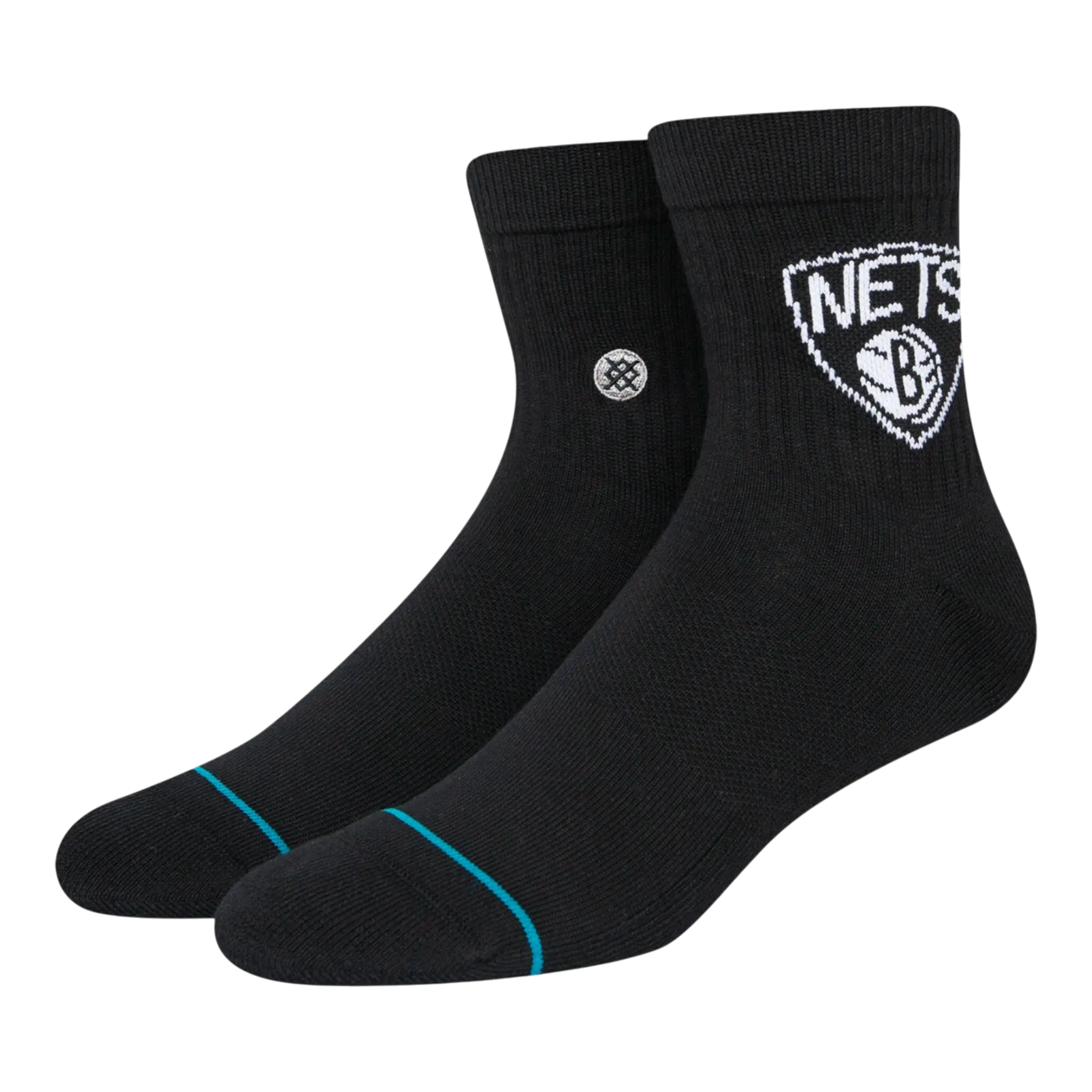 Stance Brooklyn Nets Quarter Men Ankle Socks Black