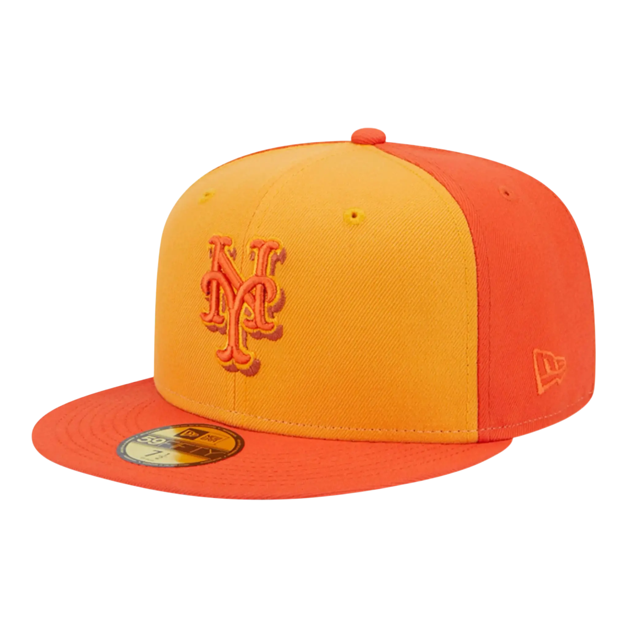 New Era 59Fifty New York Mets Team Fitted Hat Orange