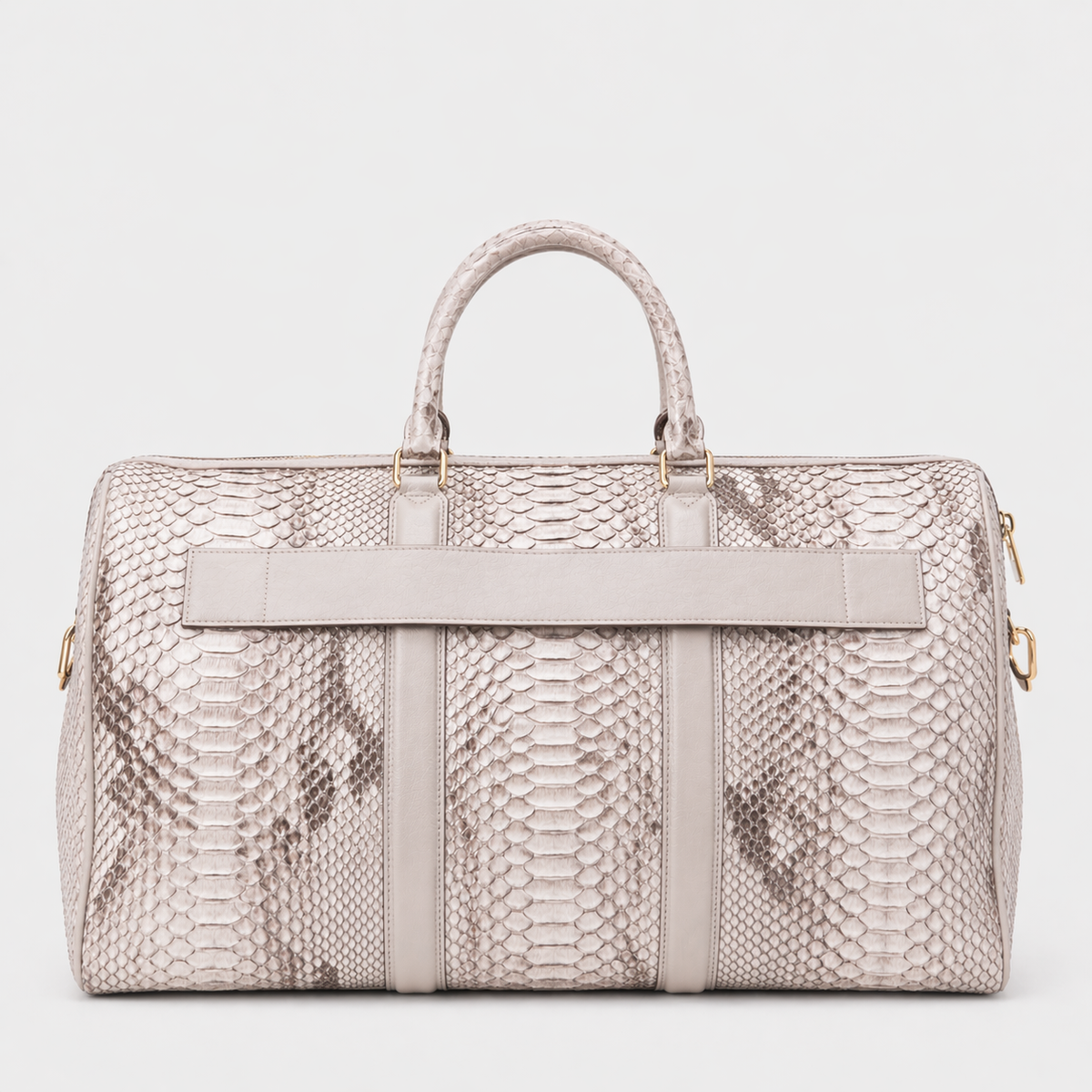 The Velar Nutural Hand-Painted Python Leather Weekender Bag