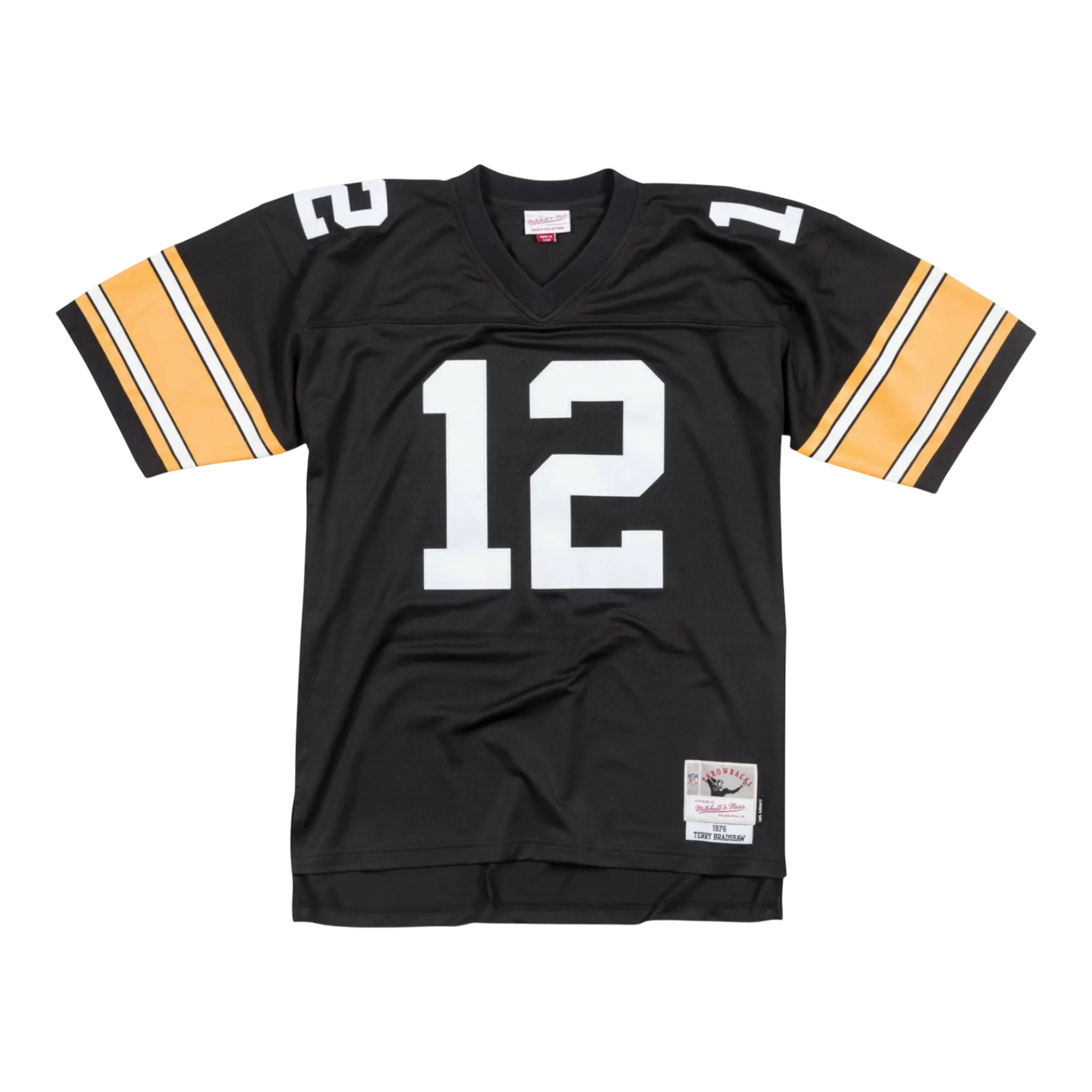Mitchell & Ness Legacy Pittsburgh Steelers 1976 Terry Bradshaw Men's Jersey — Black/Gold/White
