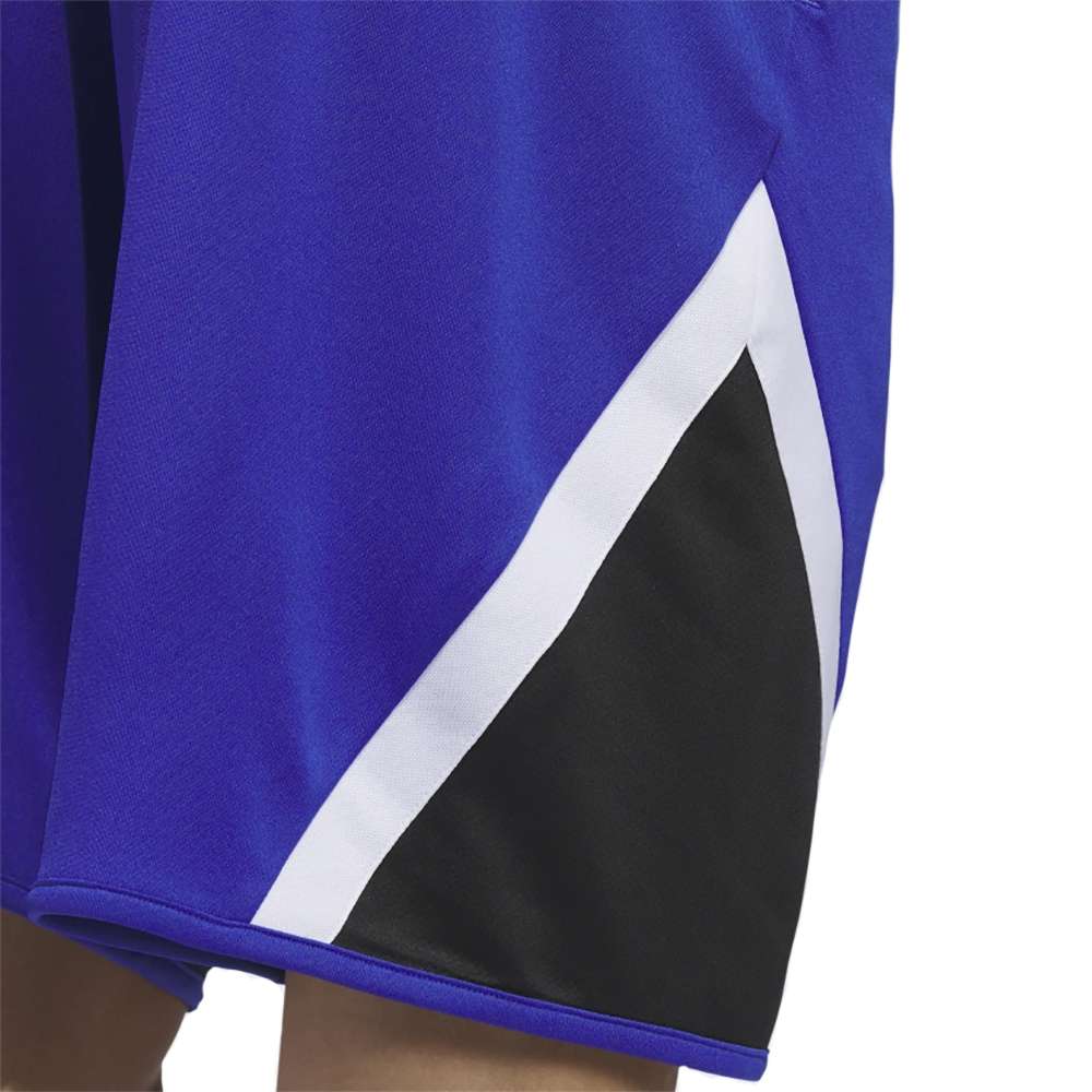 adidas Men's Pro Block Basketball Shorts - Semi Lucid Blue / White