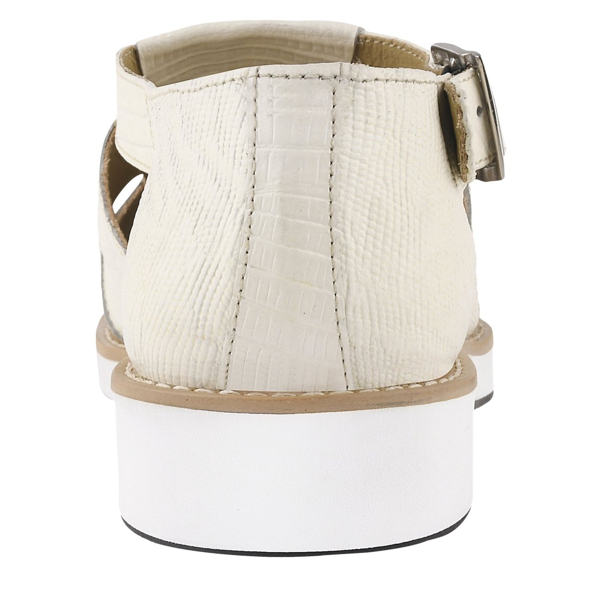 Liberty Zeno Adam Mens Fisherman Lizard Print Genuine Leather Buckle Closure Sandals
