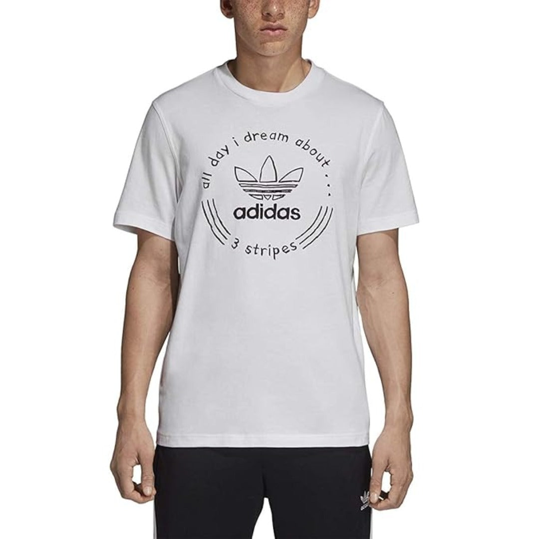 adidas Men's Originals Hand Drawn T-Shirt - White