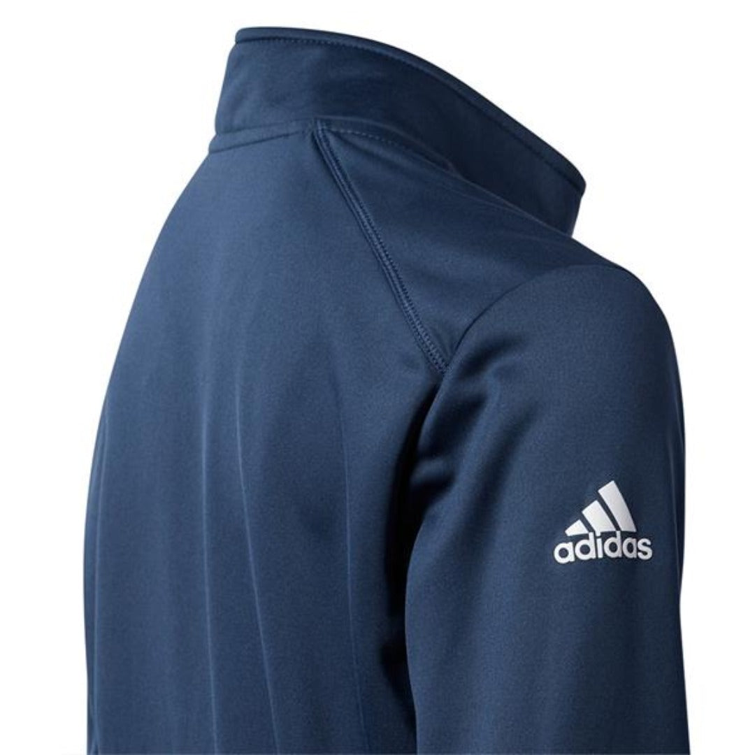 adidas Junior Boys ΒΌ Zip Solid Heather Pullover Crew - Navy