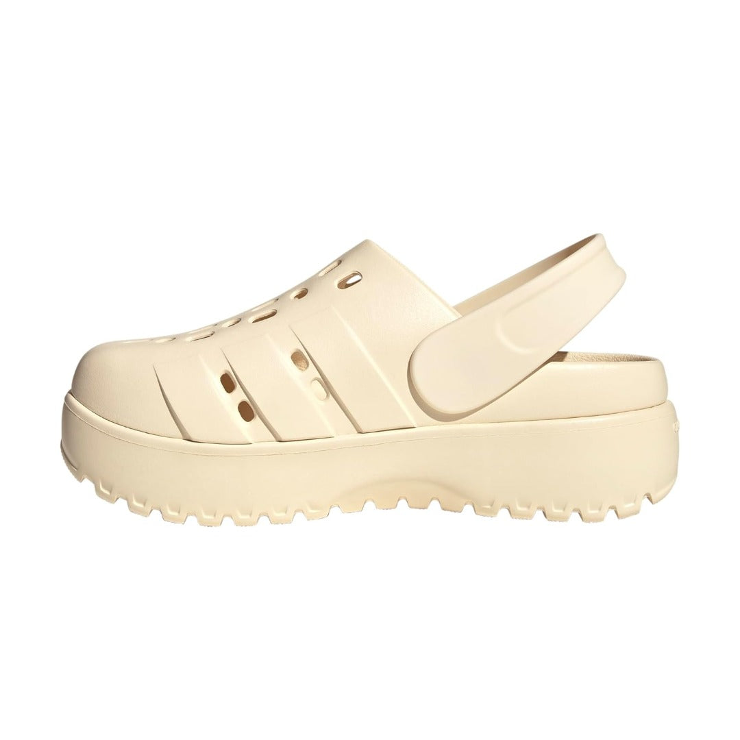 adidas WOMEN'S ADILETTE CLOG PLATFORM SLIDE SANDALS - Wonder White – product view 4