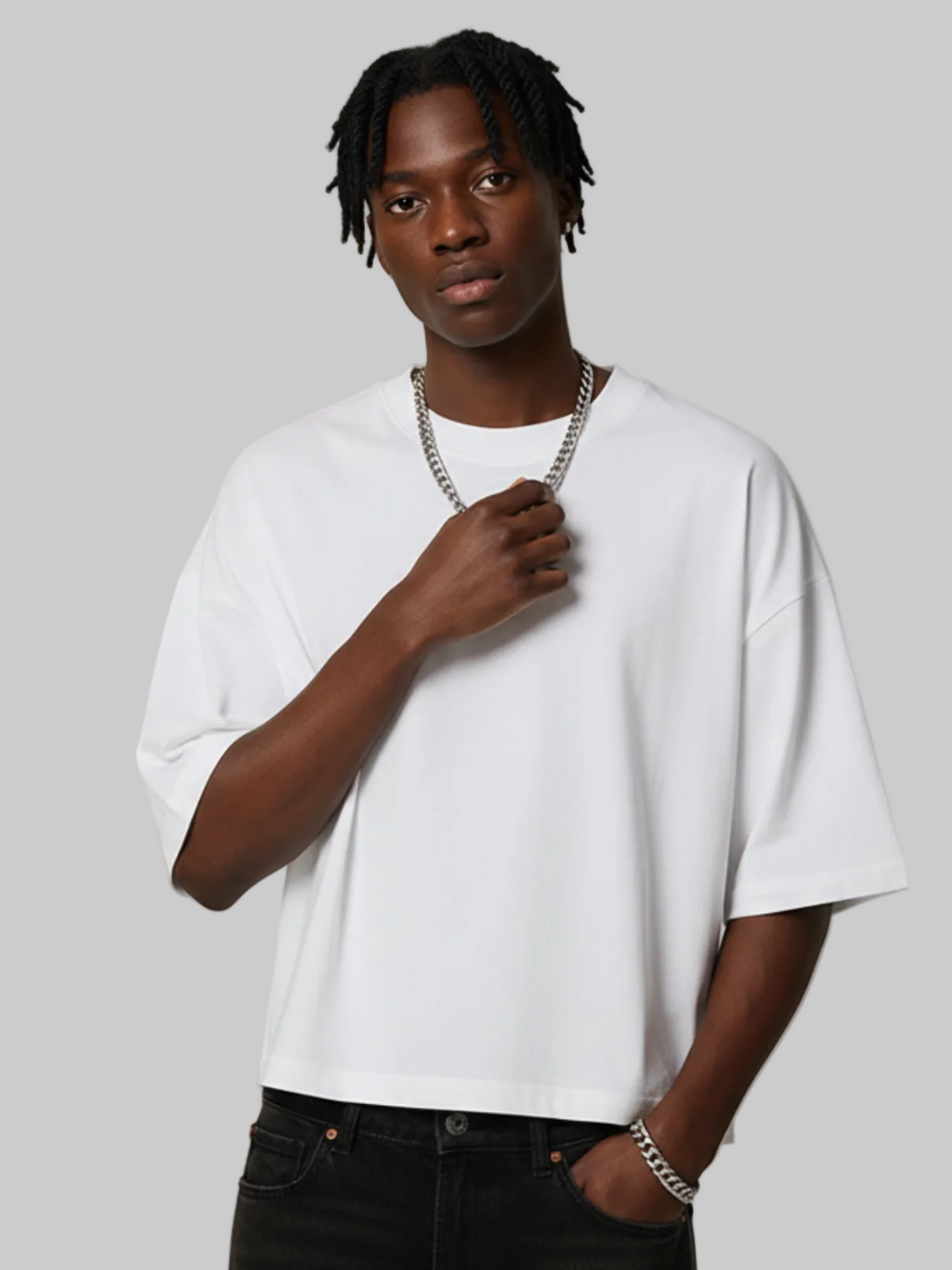 Apollo Moda Aero Boxy Crop Tee – product view 1