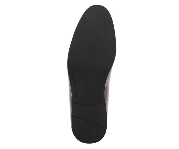 Amali Andrew Burgundy Men's Velvet Patent Leather Loafers