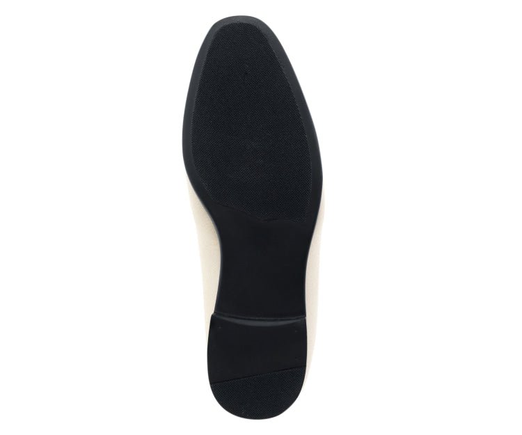 Amali Antonio Men's Cream Suede Elegant Slip On Dress Shoes