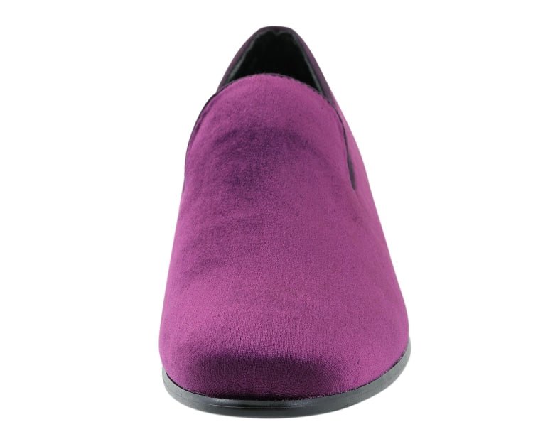 Amali Aries Regal Velvet Loafers Men’s Purple