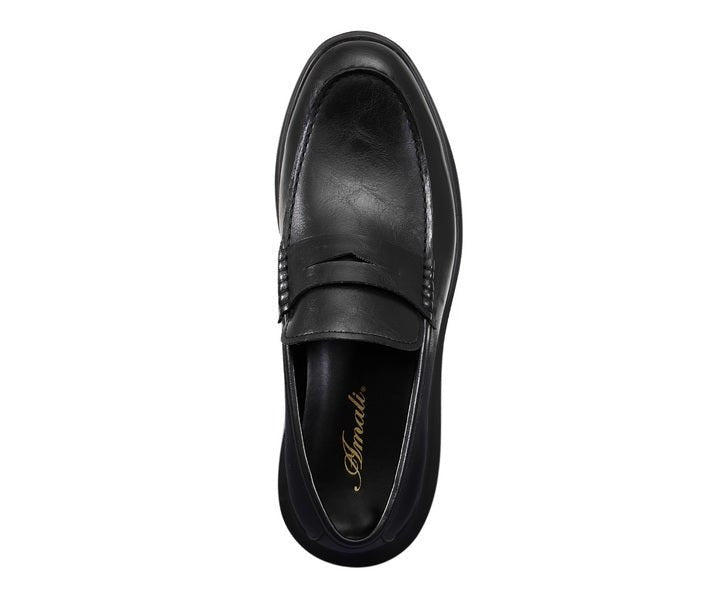 Amali Arvin Casual Penny Loafers Men’s Black