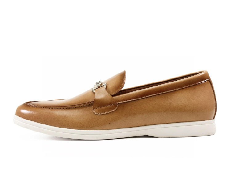 Amali Cahill Classic Loafers Men’s Leather Beige