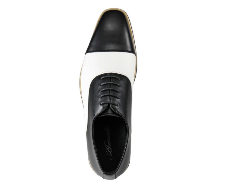 Amali Camden Classic Oxford Dress Shoes Men's Black and White