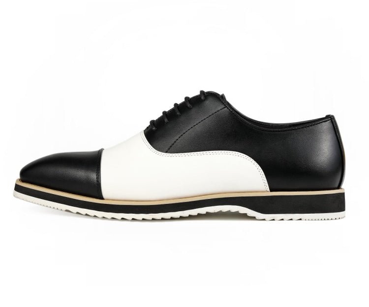 Amali Camden Classic Oxford Dress Shoes Men's Black and White