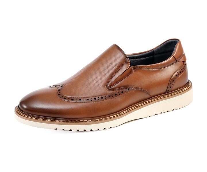 Amali Clyde Hybrid Slip On Shoes Men’s Leather Cognac