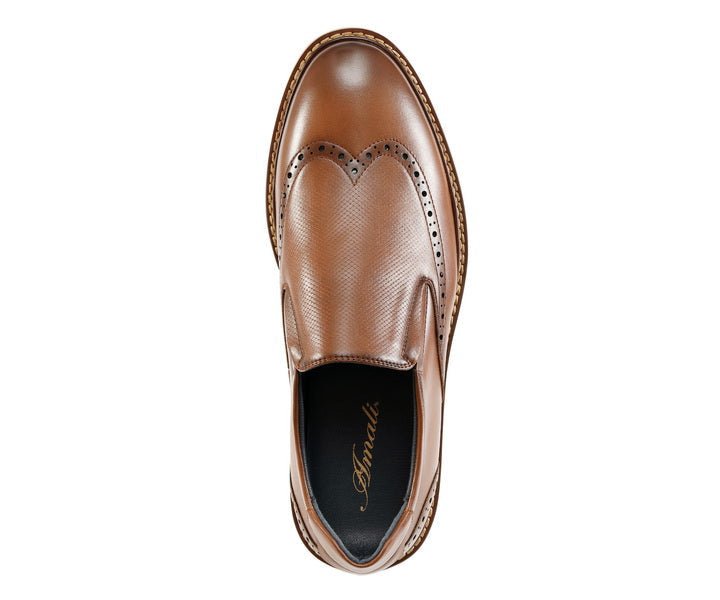 Amali Clyde Hybrid Slip On Shoes Men’s Leather Cognac