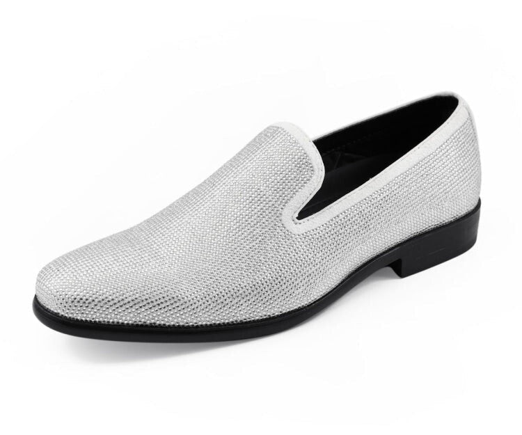 Amali Dazzle Sparkle Step Men's Loafers Rhinestone Slip On