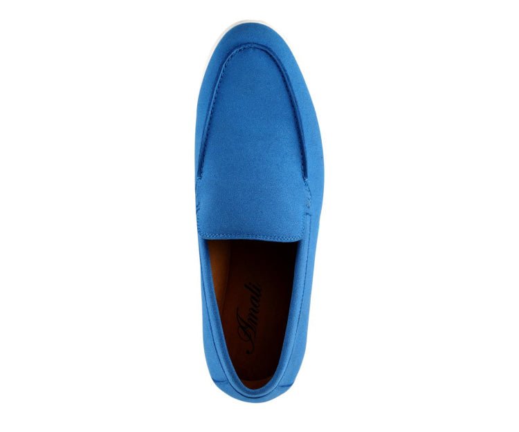 Amali Deniz Elegant Blue Slip On Loafers Menโs 2023