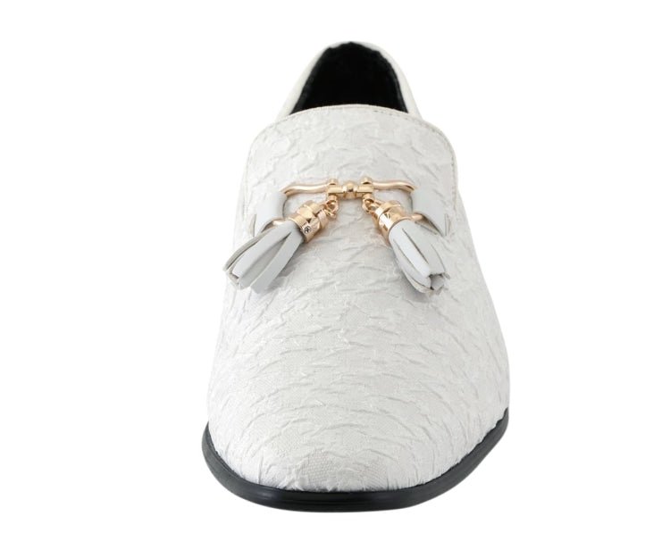 Amali Elegant Tassel Shoes For Men Quilted Design