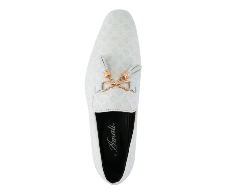 Amali Elegant Tassel Shoes For Men Quilted Design