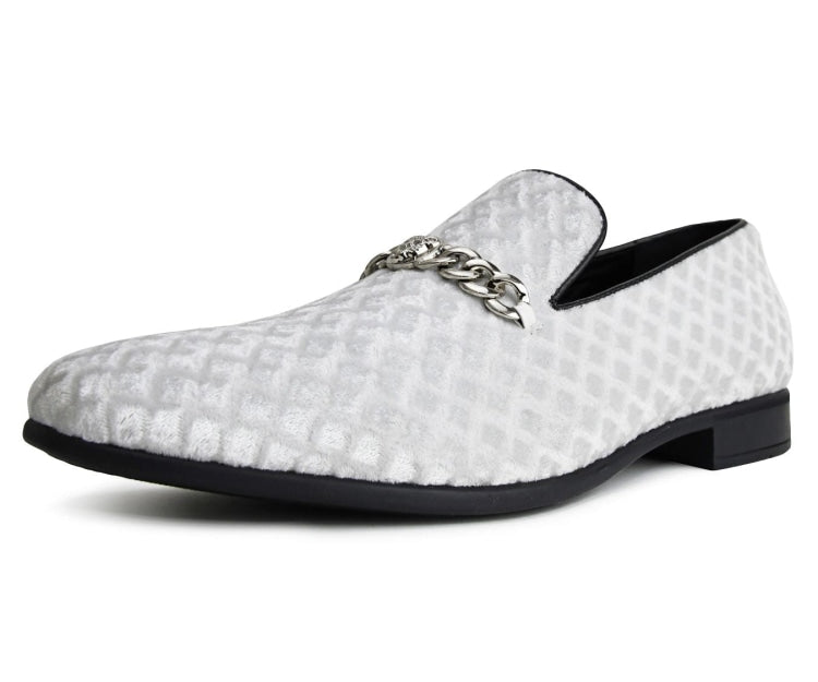 Amali Felix Ice Velvet Loafers Women’s Embossed Slip On