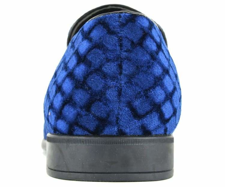 Amali Felix Navy Women’s Velvet Smoking Slippers