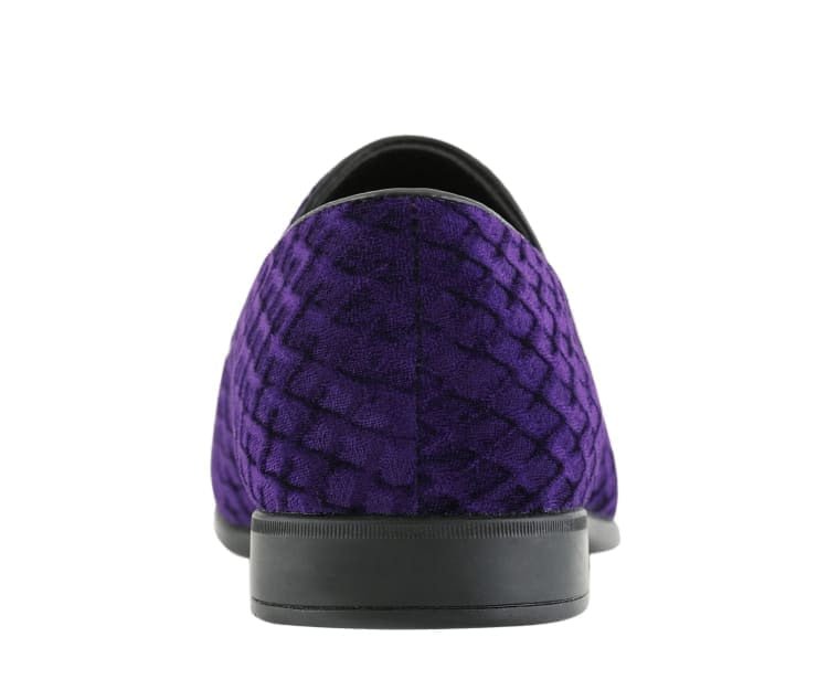 Amali Felix Purple Velvet Women’s Smoking Slipper