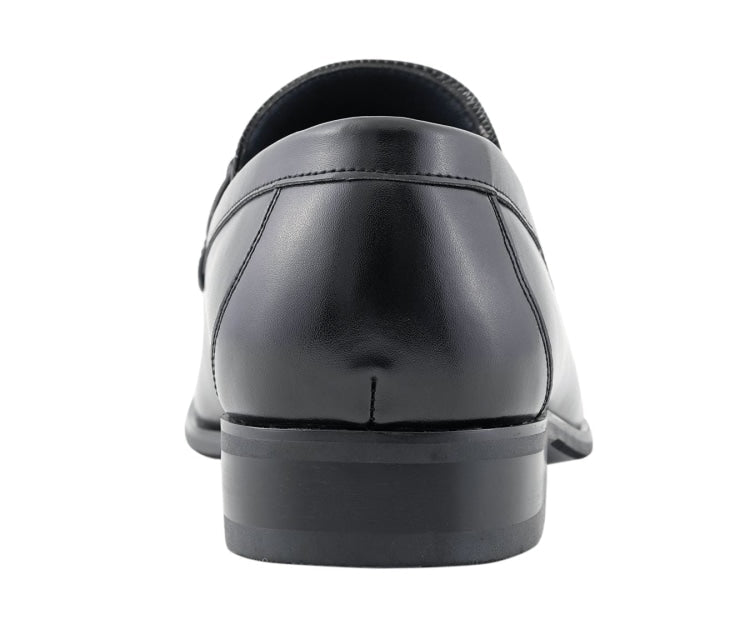 Amali Gerald Black Men’s Slip On Loafers Rubber Sole