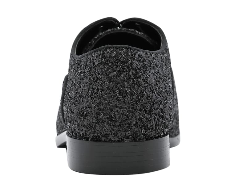 Amali Glamorous Glitter Oxfords Men’s Black Glitter