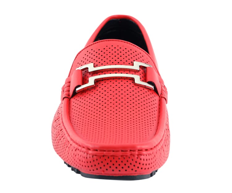 Amali Harry2 Red Men’s Smooth Driver Shoes