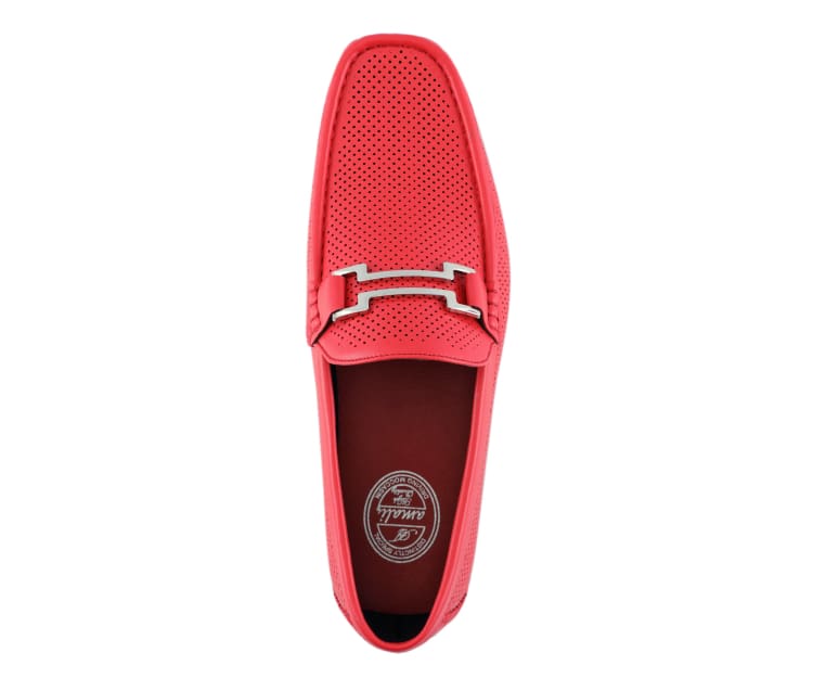 Amali Harry2 Red Men’s Smooth Driver Shoes