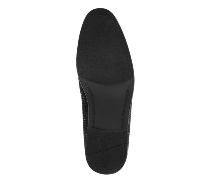 Amali Ivano Luxe Velvet Rhinestone Loafers Men’s Black Red