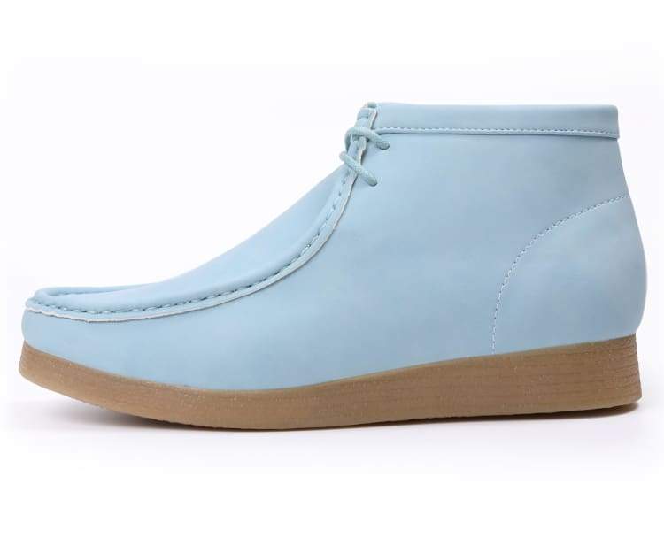 Amali Jason Men's Sky Blue Suede British Style Chukka Boots