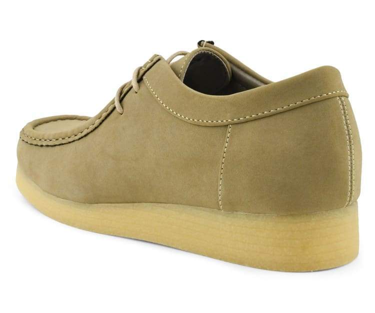 Amali Jason Men's Tan Suede Low Top Oxfords British Style Chukka Boots