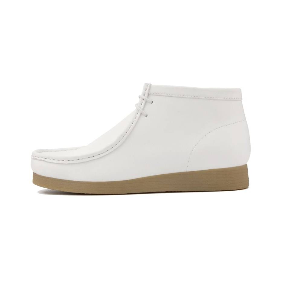 Amali Jason 2 men's white smooth chukka boot, side profile