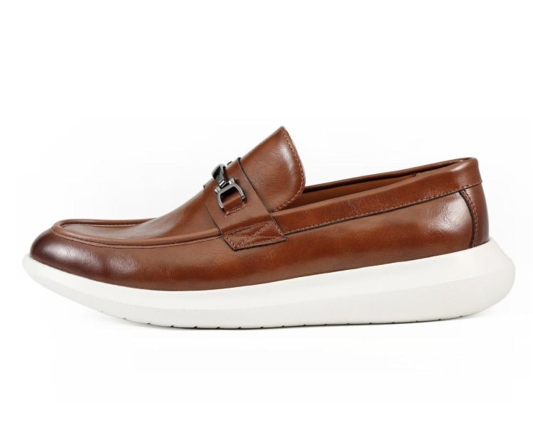 Amali Milo Casual Loafers Men’s Premium Leather Cognac