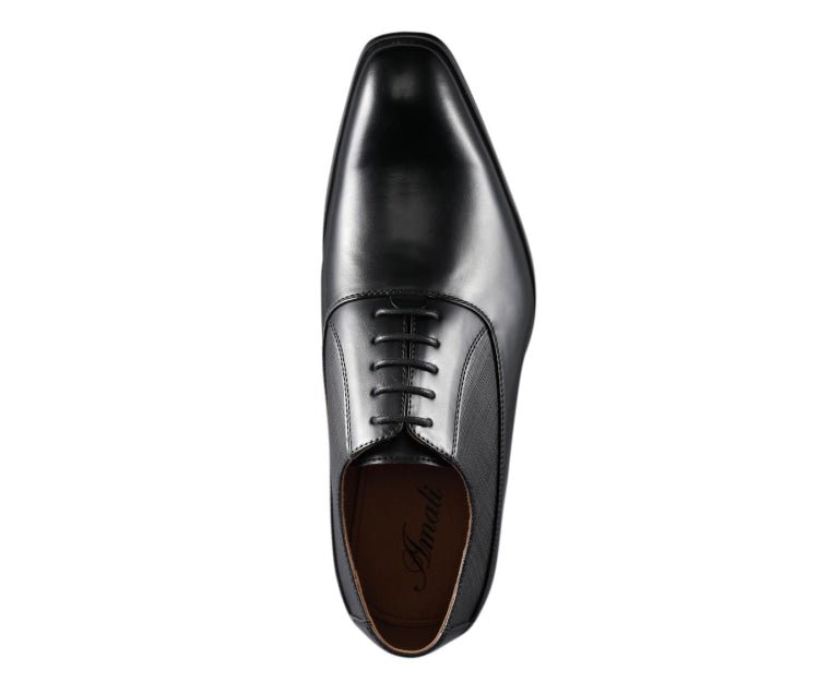 Amali Oso Classic Elegance Men’s Leather Black Oxfords