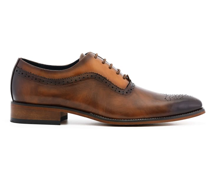 Amali Piedmont Men’s Cap Toe Oxford Black Leather Shoes