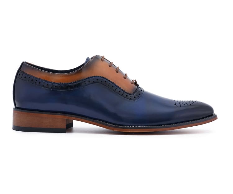 Amali Piedmont Men’s Cap Toe Oxford Black Leather Shoes