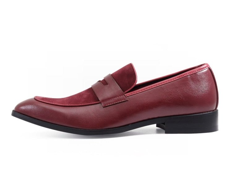 Amali Rian Red Luxe Loafers Men’s Leather