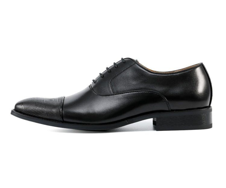 Amali Shoes Conrad Black Oxfords Men’s Leather