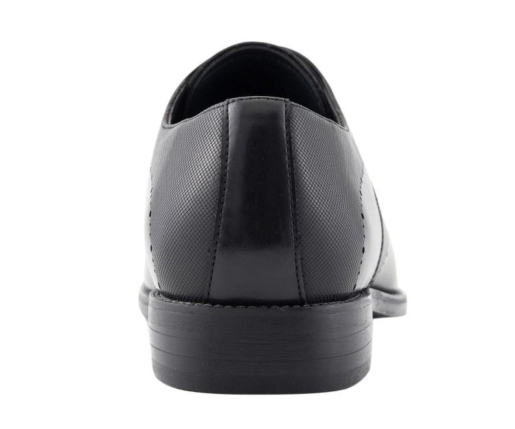 Amali Shoes Luke Wingtip Dress Shoes Men’s Leather Black