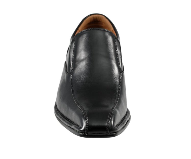 Amali Victor Luxe Moc Toe Loafers Men’s Leather Black
