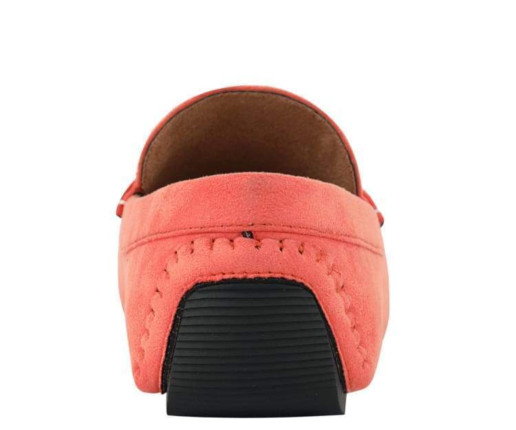 Amali Walken Men's Suede Driving Shoes Coral
