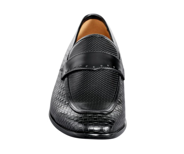 Amali Wren Elegant Dress Loafers Men’s Leather Black