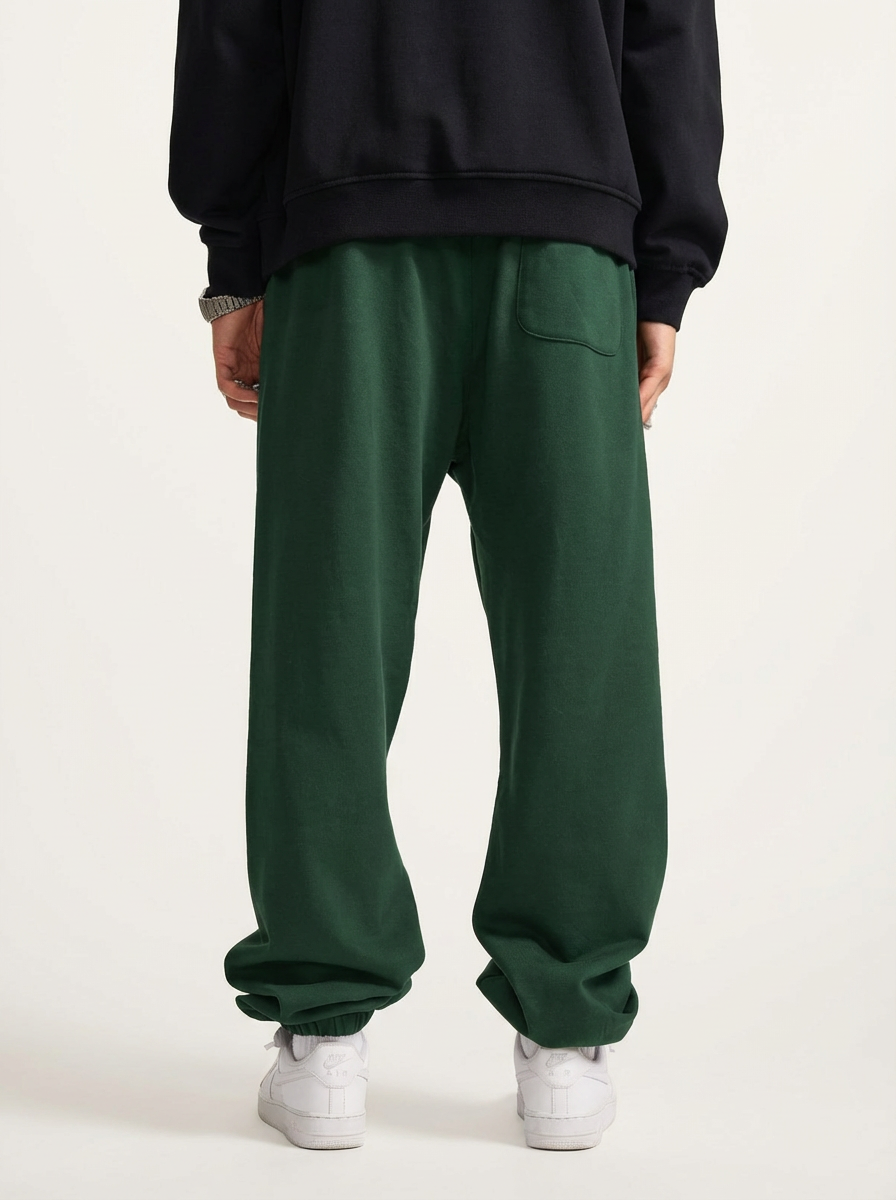 Apollo Moda Apollo Heavyweight Cotton Green Sweatpants – product view 4