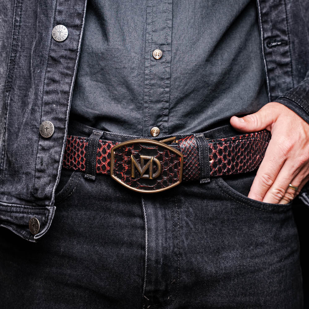 Marco Di Milano Arkansas Belt BlackCherry – product view 9