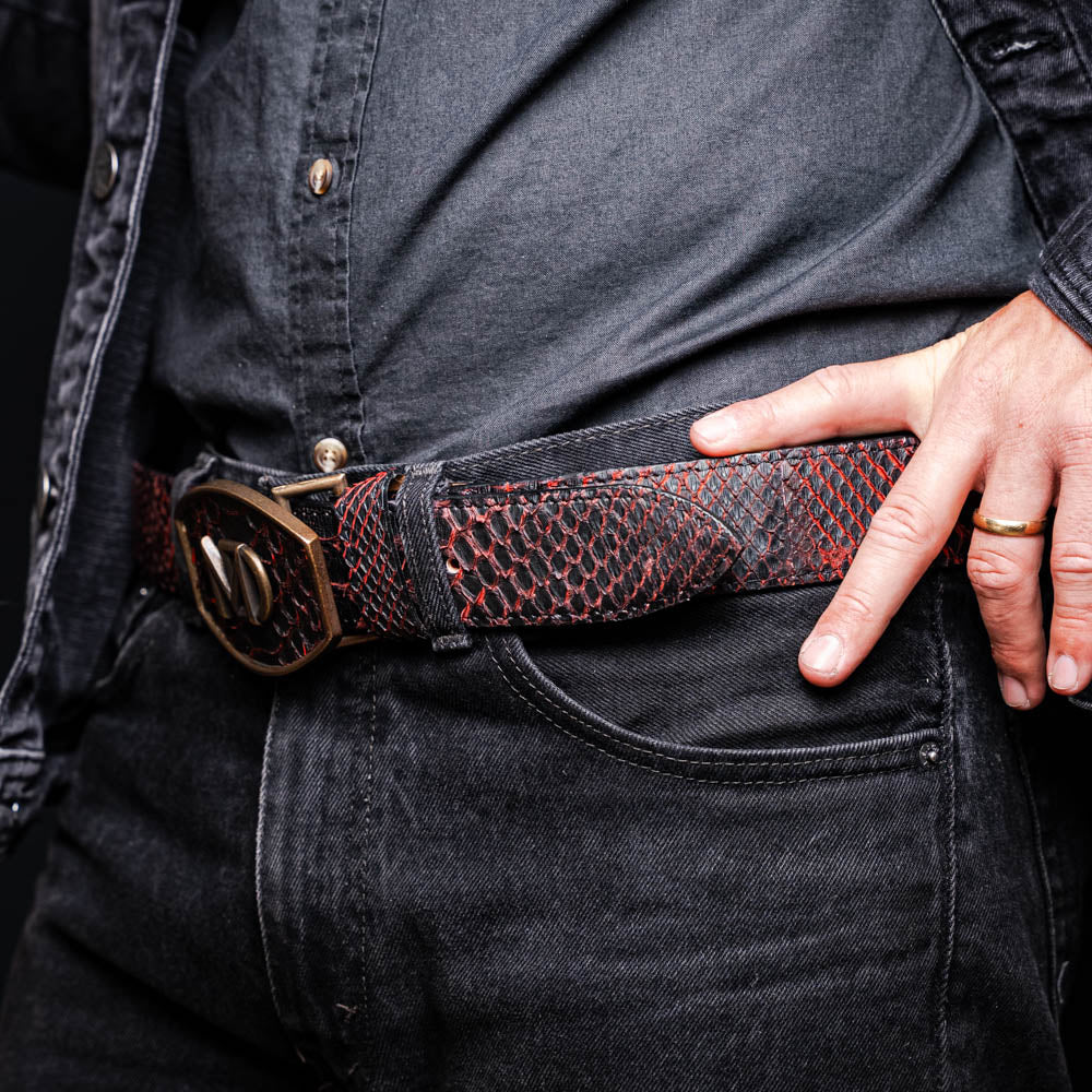 Marco Di Milano Arkansas Belt BlackCherry – product view 10