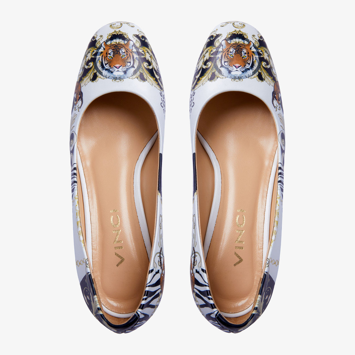 Vinci Leather The Perugia White Leather Lower Heel Pump Women Shoe – product view 7